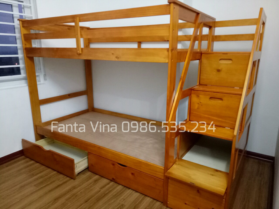 Giường tầng trẻ em Fanta F65-OAK